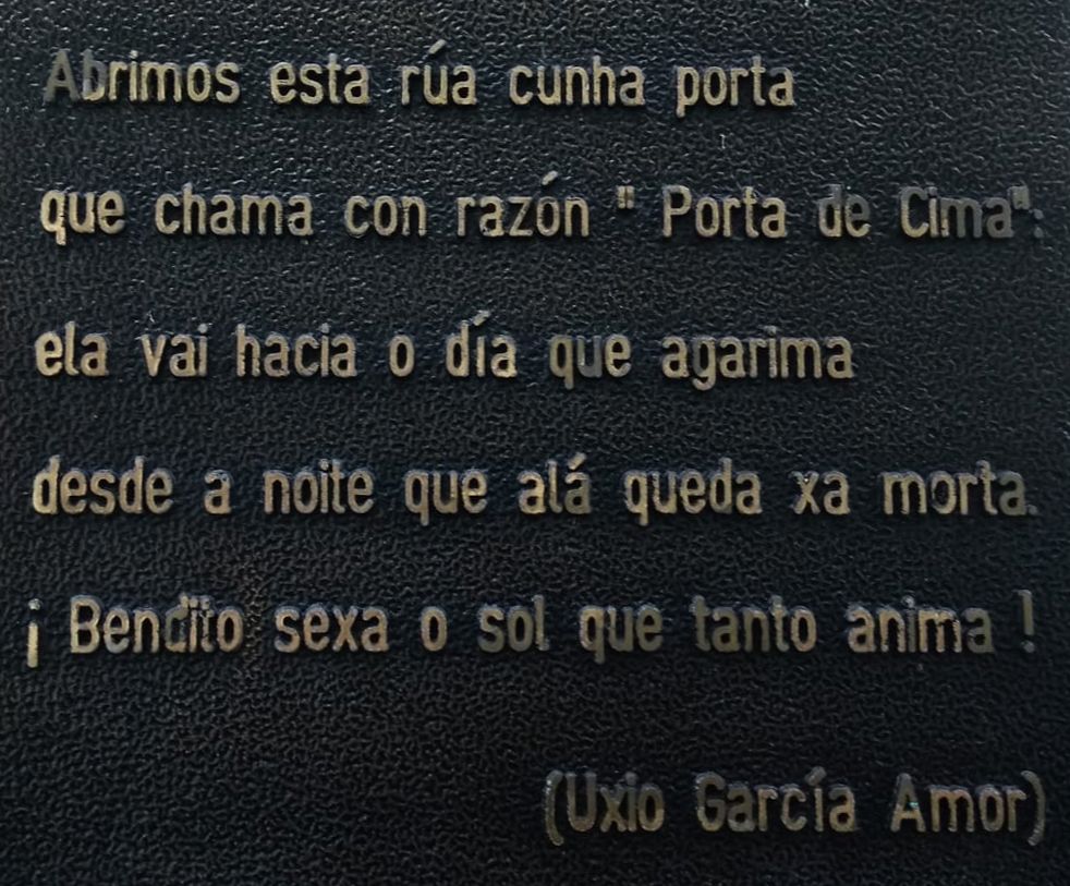 Homenaxe a Don Uxío na vilalbesa Porta de Cima