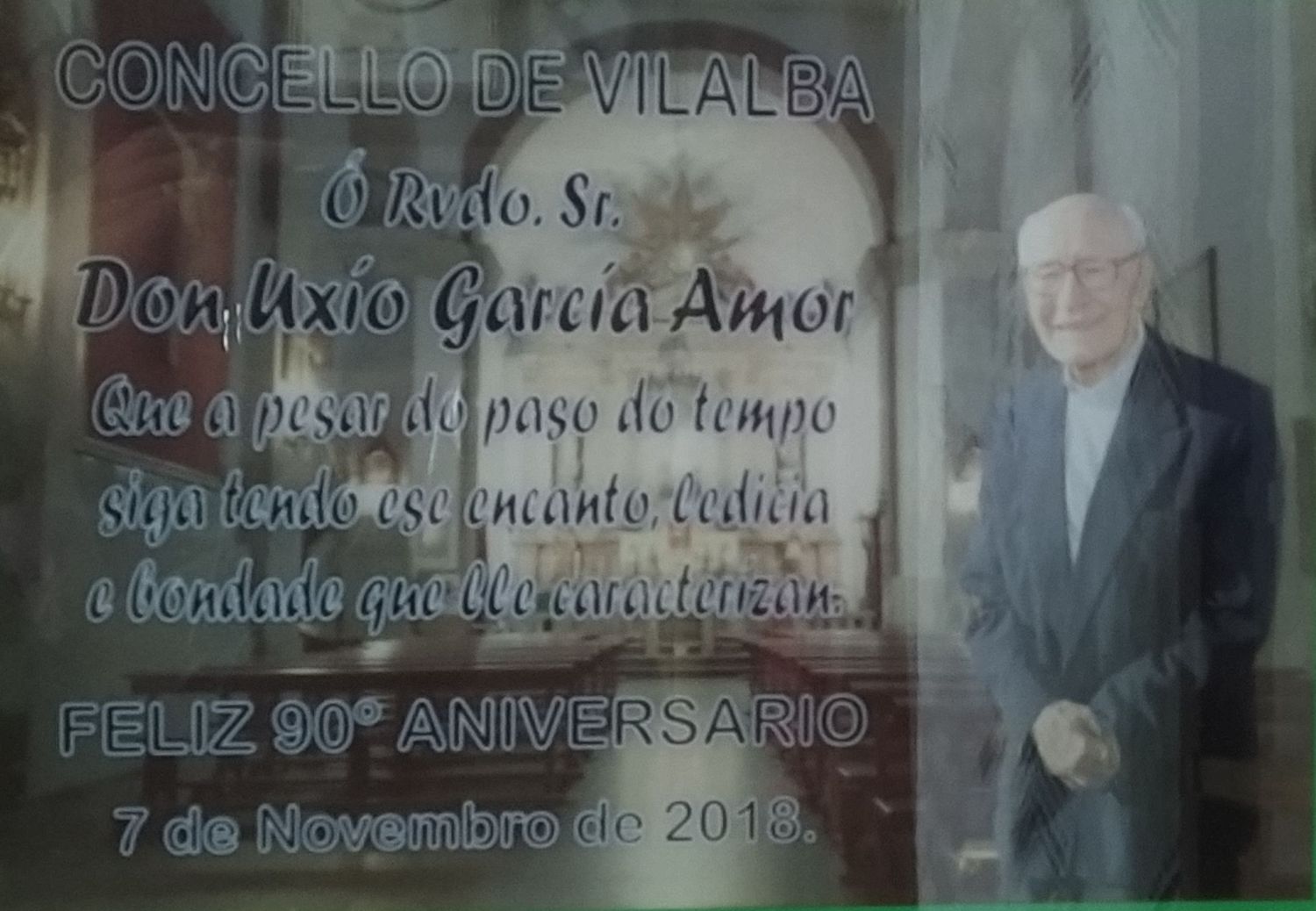 O Concello de Vilalba, polos seus noventa anos (07/11/2018)