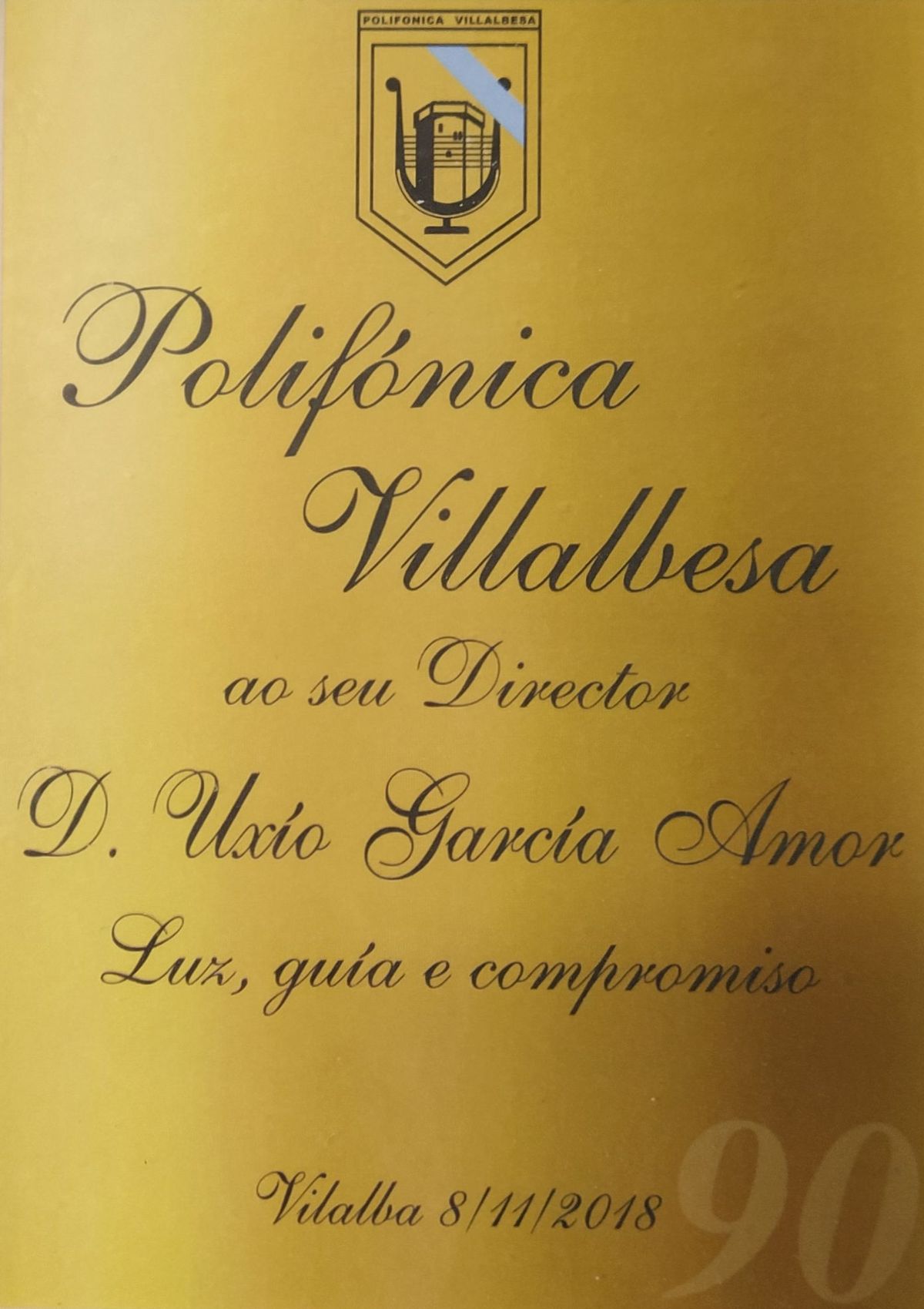 Polifónica Vilalbesa, devoción por don Uxío (08/11/2018)