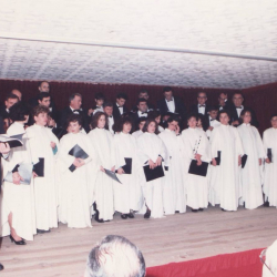 Pregón de Don Uxío no Belén de Begonte, decembro de 1986
