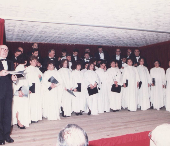 Pregón de Don Uxío no Belén de Begonte, decembro de 1986
